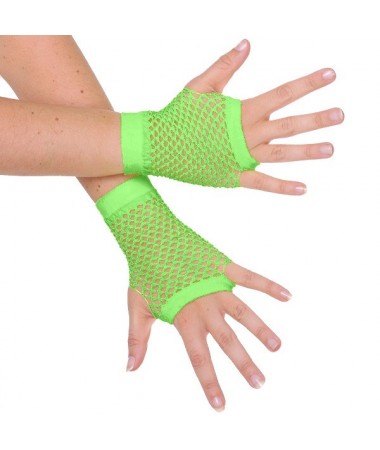 Gloves Short Fishnet Green BUY